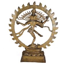 Brass Natraja Statue Dancing Shiva God