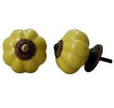 Solid Yellow Melon Knob