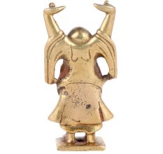 Brass Happy Man Laughing Buddha With both hands Raised Upwards