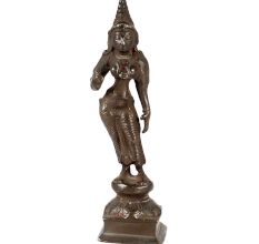 Goddess Brass Parvati On A Lotus Base