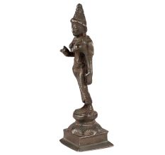 Goddess Brass Parvati On A Lotus Base