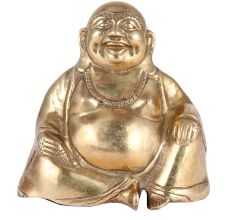 Brass Happy Man Laughing Buddha Statue