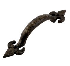 Antique Fleur De Lis Big Metal Cabinet Handles