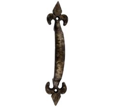 Antique Fleur De Lis Big Metal Cabinet Handles