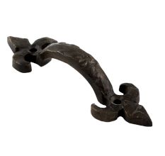 Antique Fleur De Lis Small Metal Cabinet Handles