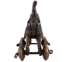 Old Horse With Rider Temple Toy With A Turbaned Rider