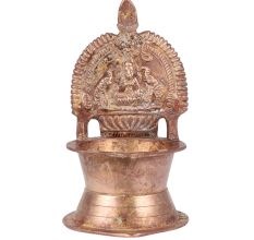 Brass Gajalakshmi Kamakshmi Oil Lamp Diya