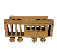 Brass Cable Car Toy Showpiece