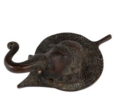 Ganesha Face On Leaf Wall Hanging