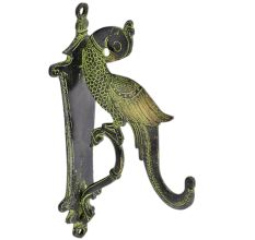 Brass Antique Peacock Design Wall Hook