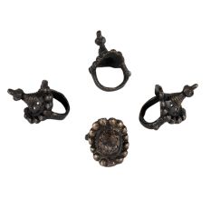 Banjara Tribal Style RingsÂ 4 Pieces