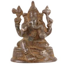Brass Lord Vinayak Ganesha Idol
