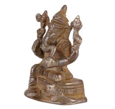 Brass Lord Vinayak Ganesha Idol