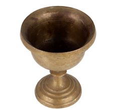 Short Brass Goblet Cup With Stand