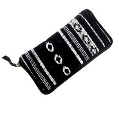 Black Woven Clutch Bag For Women