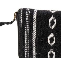 Black Woven Clutch Bag For Women