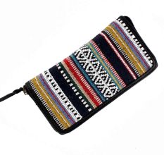 Woven Multicolored Clutch Purse