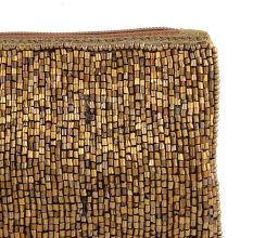 Sparkling Golden Beaded Bag With Tassel