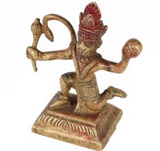 Brass Hanuman Statue With Gada
