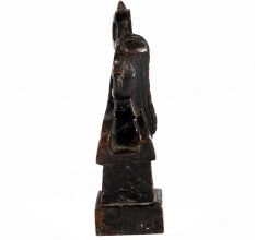 Brass Abstract Art Figurine In Black Finish