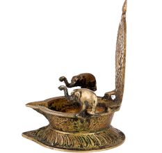 Brass Ganesha Ashtalakshmi Oil Lamp