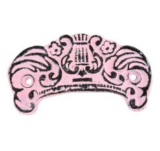 Pink Distressed Vase D Pull Iron Handle