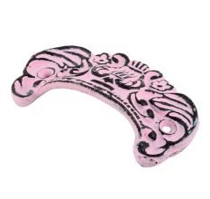 Pink Distressed Vase D Pull Iron Handle