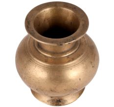 Brass Round Water Pot For Daily Rituals
