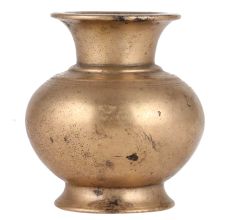 Brass Round Water Pot For Daily Rituals