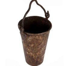 Brass Multipurpose Bucket With Patina Finish