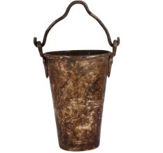 Brass Multipurpose Bucket With Patina Finish