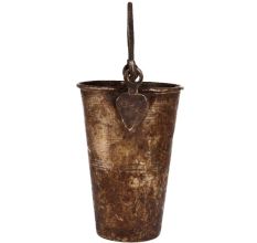 Brass Multipurpose Bucket With Patina Finish