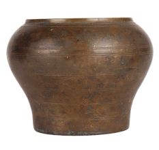 Brass Round Shaped Planter Pot
