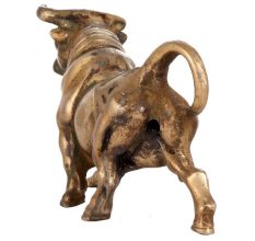 Brass Wall Street Bull Figurine