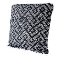 Black Grey Geometric Cushion Cover