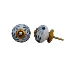 Grey Flower knob