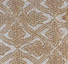 Fringe Leaf Pattern Beige Throw Cushion Cover