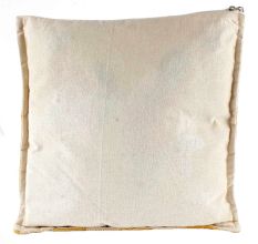Sunshine Yellow Checks Cotton Cushion Cover
