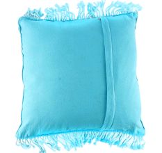 Light Blue Macrame Cushion Cover