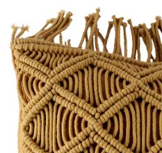 Beige Marvelous Macrame CushionÂ Cover