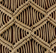 Beige Marvelous Macrame CushionÂ Cover