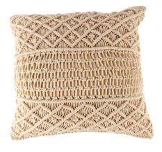 Designer Cotton Macrame Cushion Cover