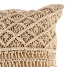 Designer Cotton Macrame Cushion Cover