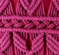 Hand-woven Macrame Cushion Cover