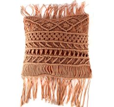 Wine Hand Woven Macrame Cushion Cover