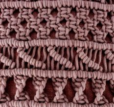 Wine Hand Woven Macrame Cushion Cover