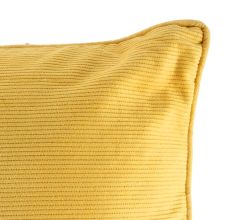 Yellow Cotton Solid Cushion Cover