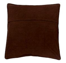 Ribbed Cotton Chocolate Cushion Cover