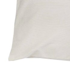 White Ribbed Cushion Cover