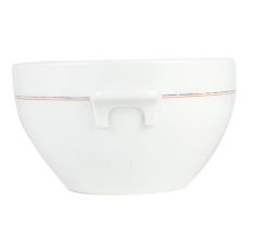 White Ceramic Bowl With Side Handles